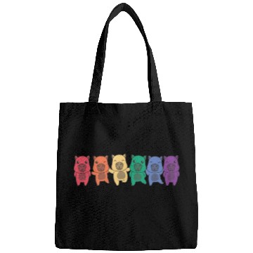 Discover Rainbow Capybara Flag Pride Lgbtq Cute Animals Bags