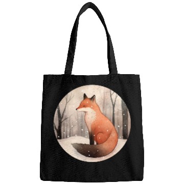 Discover Fox in Winter Bags