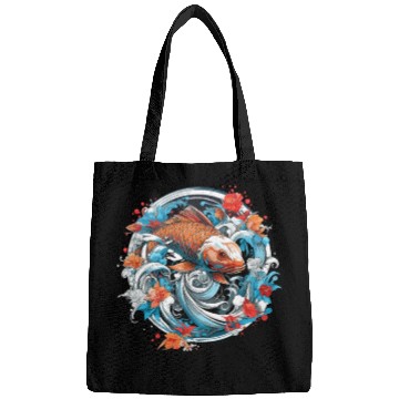 Discover Koi Fish Koi Carp Japanese Koi Garden-Pond Koi Bags