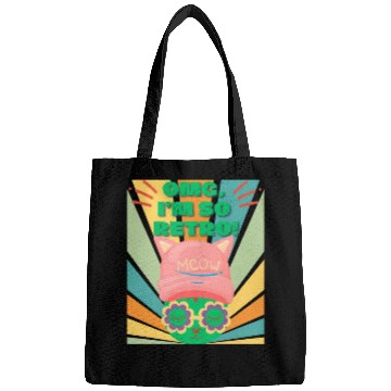 Discover Omg I'm So Retro Cool Cat Bags