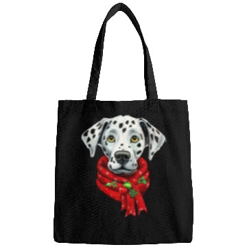 Discover dalmatian christmas pet design Bags