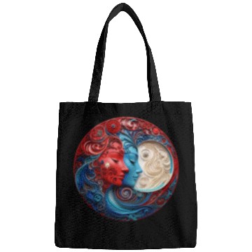 Discover Ceramic Good Evil Contrast Moon Bags