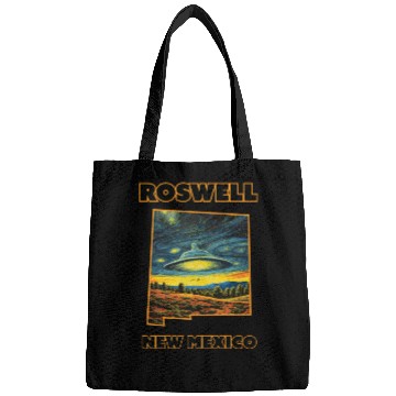 Discover New Mexico Roswell - Alien Saucer Bags