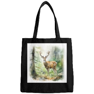 Discover Watercolor Deer Bags