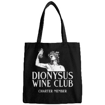 Discover Dionysus Wine Club Charter Member Greek Mythology Bags