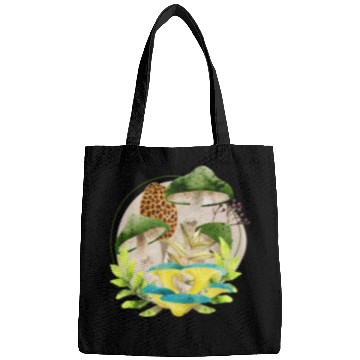 Discover Green and Brown Mushrooms Bags