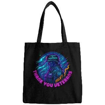 Discover hero A neon Veterans Day vector Bags