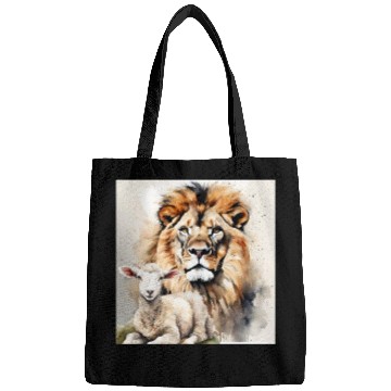 Discover Lion and Lamb Christian Apparel Bags