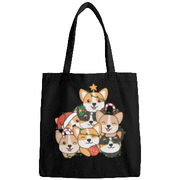 Discover Corgi Christmas Tree Funny Animal Christmas Bags