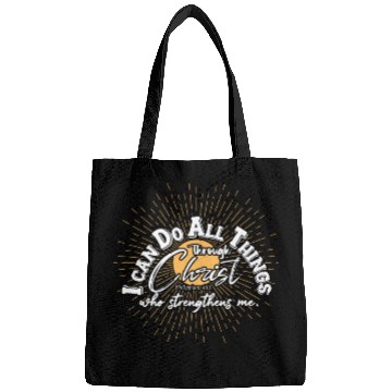 Discover I Can Do All Through Christ Bags