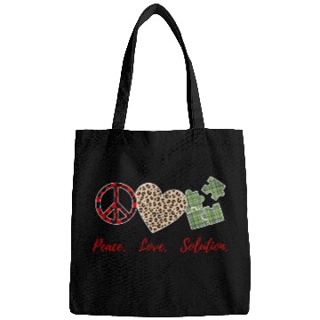 Discover peace love solution Bags