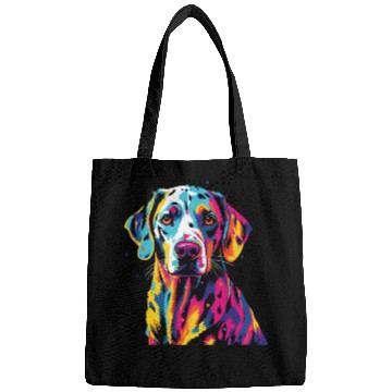 Discover Watercolor Colorful Dalmatian Bags