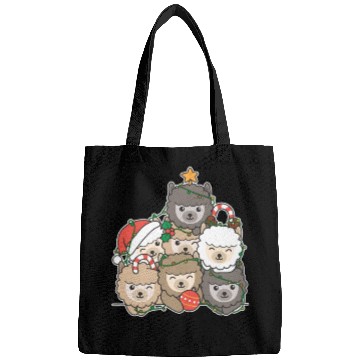 Discover Alpaca Christmas Tree Funny Animal Christmas Bags