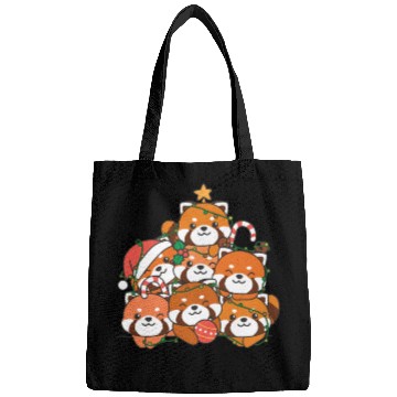 Discover Red Panda Christmas Tree Funny Animal Bags
