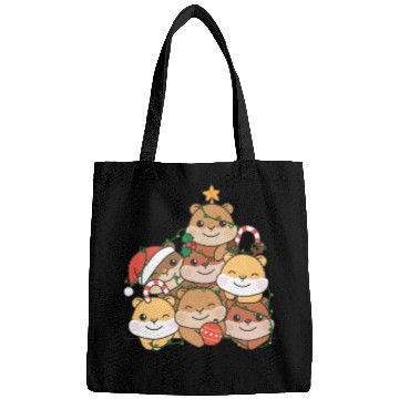 Discover Hamster Christmas Tree Funny Animal Christmas Bags