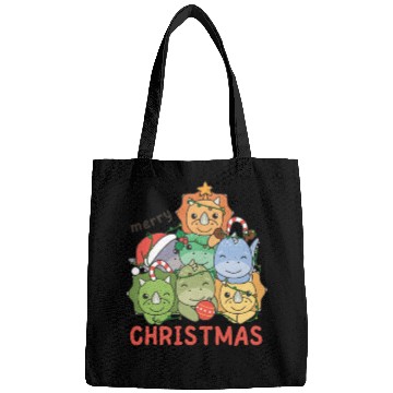 Discover Dinosaur Christmas Tree Merry Christmas Bags