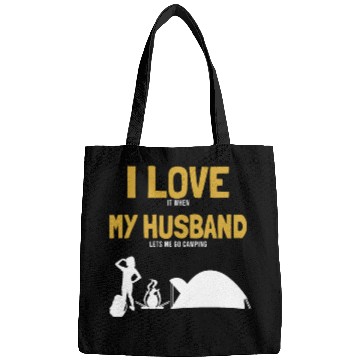 Discover I love my Husband Camping Campgrounds Glamping Bags