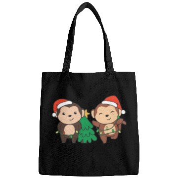 Discover Monkey Christmas Winter Animals Monkeys Bags