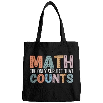 Discover Funny Math- Math the Only Subject that Counts-Math Bags