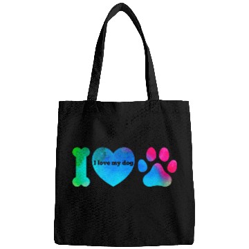 Discover I love my dog Bags