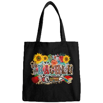 Discover Retro Wildflower Teacher Bags