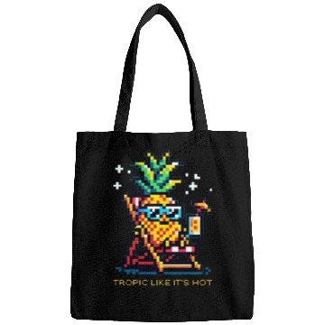 Discover Sunny Pineapple Paradise - Beach Vibes Bags