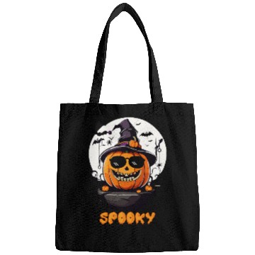Discover Spooky Cool Halloween Pumpkin Funny Bags