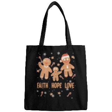 Discover Gingerbread Man Faith Hope Love Religious Bags