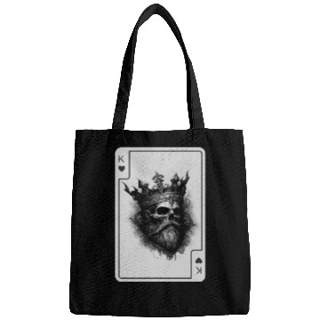 Discover King of Hearts Creepy Card Game Poker Bags