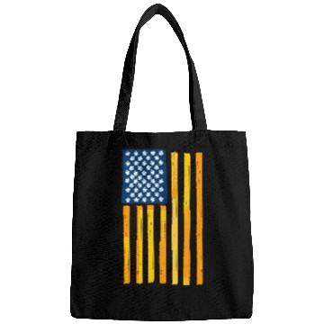 Discover Usa Flag Yellow Bags