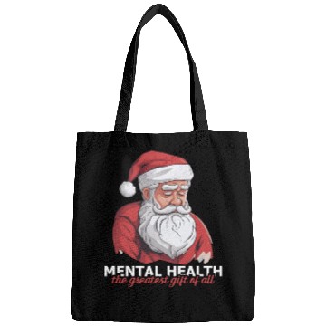 Discover Mental Health Christmas Anti Christmas Holiday Bags