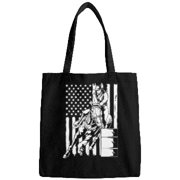 Discover 4th Of July Cowgirl Barrel Racing American Flag Bags