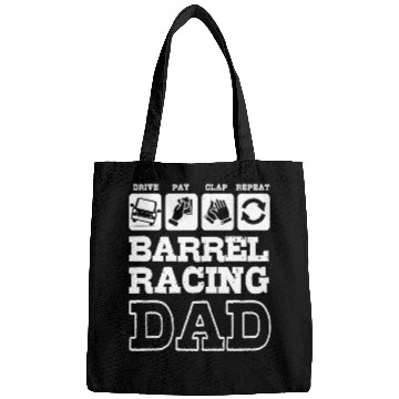 Discover Funny Fathers Day Western Barrel Racing Dad Bags