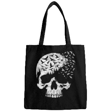 Discover Vintage Skull Graphic Halloween Gothic Emo Bags