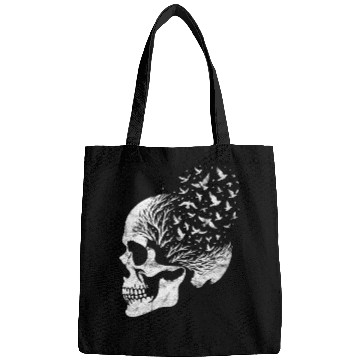 Discover Vintage Skull Graphic Halloween Gothic Emo Bags