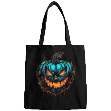 Discover Spooky Colorful Halloween Pumpkin Bags