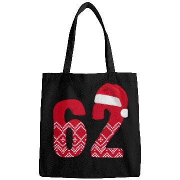 Discover 62 Red and White Christmas Number Sixty Two Bags
