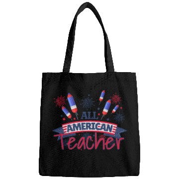 Discover All American Teacher. Patriotic Teacher Bags