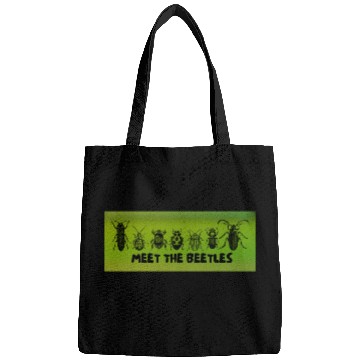 Discover Meet the Beetles (Green) - Funny Bug Lovers Design Bags
