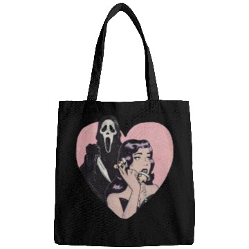 Discover ghostface phone call love heart Bags