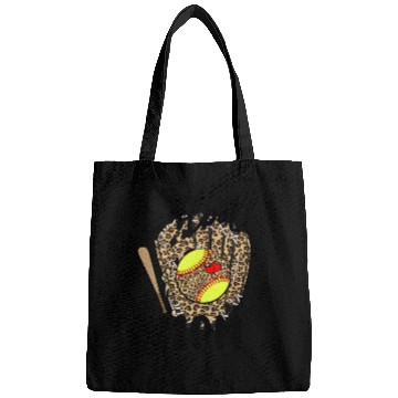 Discover Softball Mom Leopard Game Day Softball Lover Bags