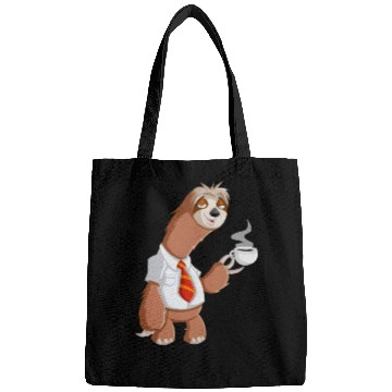 Discover Smiling Sloth With Coffee Bags