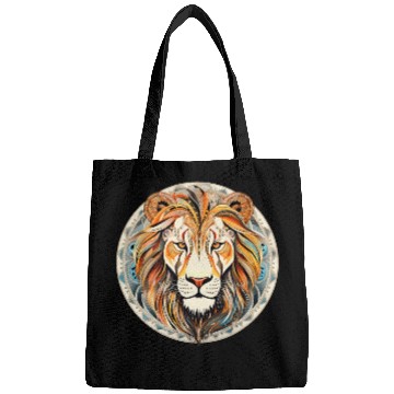 Discover Lion Mandala Art Bags