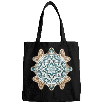 Discover Sea Turtle Mandala Art Bags