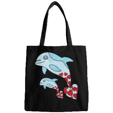 Discover The Endearing Dance of Dolphin Mom and Kid Bags