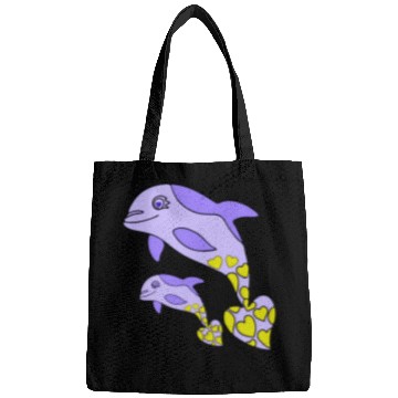 Discover The Endearing Dance of Dolphin Mom and Kid Bags