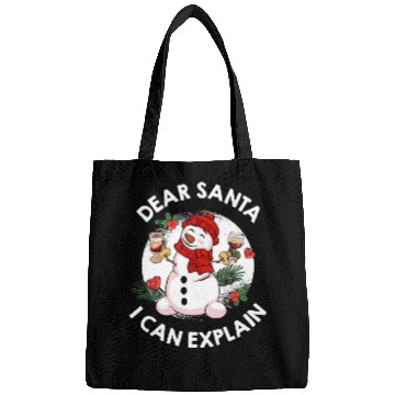 Discover Schneemann Dear Santa I can Explain Funny Bags