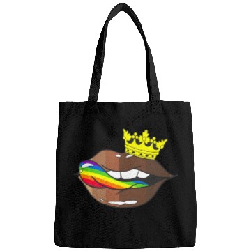 Discover LGBTQ Rainbow Black Pride Crown Melanin Lips Bags