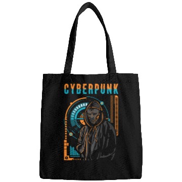 Discover Cyborg Android Synthwave Scifi Bags