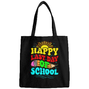 Discover Happy Last Day Of School Teacher Students Groovy Bags